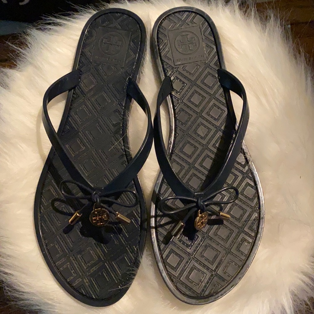 Tory Burch used nylon thong sandals